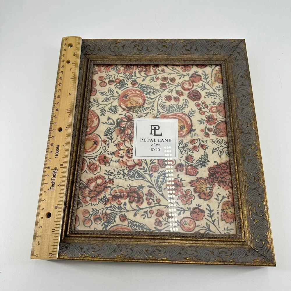 Petal Lane Home Ornate Bronze and Gold Scroll 8x10 Picture Frame